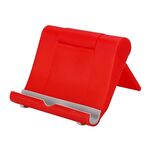 Supporto da tavolo pieghevole e regolabile Peacock per iPad Air e Air 2, iPad mini, Galaxy Tab e altri tablet PC (rosso)