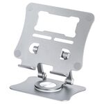 Supporto da tavolo pieghevole per tablet telefono girevole a 360 gradi G68 (argento)