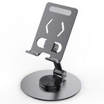 YY-027 Supporto per tablet da tavolo pieghevole con rotazione di 360 gradi (grigio)
