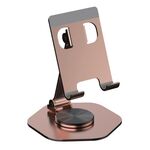 YY-020 Staffa per telefono tablet pieghevole in lega di alluminio con rotazione di 360 gradi (oro rosa)