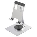 YY-022 Supporto per tablet per telefono desktop con rotazione a 360 gradi in lega di alluminio (argento)