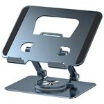 YY-J18 Supporto per tablet telefono pieghevole con rotazione di 360 gradi (grigio)