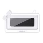 Portacellulare da bagno impermeabile Portacellulare Orologio da bagno Custodia per telefono con touch screen rimovibile (bianco)