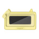 Portacellulare da bagno impermeabile Portacellulare Orologio da bagno Custodia per telefono con touch screen rimovibile (giallo)