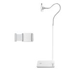 SSKY L6 Comodino Divano Live Landing Phone Tablet Staffa per Computer, Stile: Versione Telefono (Bianco)
