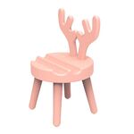 Porta cellulare da tavolo a forma di sedia a forma di cartone animato Mini porta telefono universale carino, stile: cervo (rosa)