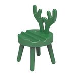 Porta cellulare da tavolo a forma di sedia a forma di cartone animato Mini porta telefono universale carino, stile: cervo (verde)