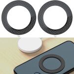 2 pezzi T12 Stripe Pattern Magnetic Aspira Caricatore wireless Foglio magnetico (nero)