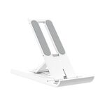 2 PCS K30 Regolazione a più velocità Desktop Follet di telefonia mobile Folcing Folding Stackt (White)