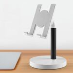 MT-100 Supporto per tablet per telefono cellulare regolabile multi-angolo con colonna a fondo tondo (nero)