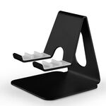 Staffa per tablet per telefono cellulare in metallo pigro regolabile a 3 marce (nero)