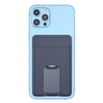 CY133H Portacellulare magnetico in silicone con funzione portacarte (blu notte)