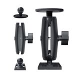 Staffa per macchine agricole in lega di alluminio per tablet PC con supporto per monitor KZ06J, stile: ellisse + collegamento + quadrato centrale