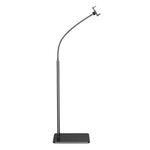 135cm Telefono cellulare Tablet Trasmissione in diretta Staffa di sollevamento da comodino Modello da pavimento (Nero)