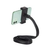 DiHao Flessibile di regolazione della curvatura Supporto per trasmissione in diretta del telefono cellulare (tubo flessibile + clip per telefono a doppio foro)