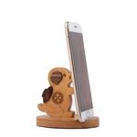Staffa per telefono cellulare in legno Supporto per cellulare pigro in faggio, stile: Piggy