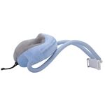 Staffa per telefono cellulare con cuscino a forma di U Staffa pigra per collo appeso (azzurro)
