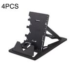 4 pezzi multifunzione pieghevole staffa per telefono cellulare mini strumento EDC apribottiglie (pacchetto Opp)