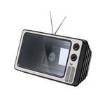 Retro TV Schermo del telefono cellulare Amplificatore video Supporto per telefono cellulare (grigio)