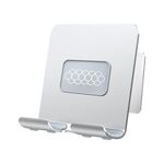 B87 Tablet PC senza punzonatura Staffa in lega di alluminio Supporto per telefono da parete adesivo da cucina per bagno (grigio argento)