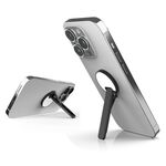 Staffa per telefono cellulare in lega di alluminio Staffa per specchio lecca-lecca rotante ultrasottile (nero)