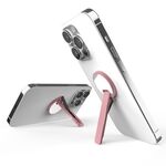 Staffa per telefono cellulare in lega di alluminio Staffa per specchio lecca-lecca rotante ultrasottile (rosa)