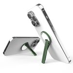 Staffa per telefono cellulare in lega di alluminio Staffa per specchio lecca-lecca rotante ultrasottile(verde)