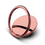 Staffa interamente in metallo Fibbia ad anello magnetico rotante a 360 gradi per telefono (oro rosa)