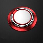 Supporto per telefono cellulare con fibbia ad anello in metallo magnetico da 5 pezzi (rosso)