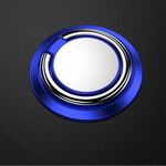 Supporto per telefono cellulare con fibbia ad anello in metallo magnetico da 5 pezzi (blu)
