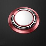 Supporto per telefono cellulare con fibbia ad anello in metallo magnetico da 5 pezzi (rosa)