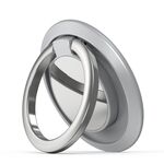 Supporto per telefono cellulare con fibbia ad anello in metallo magnetico da 5 pezzi (argento)