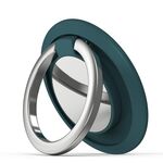 Supporto per telefono cellulare con fibbia ad anello in metallo magnetico da 5 pezzi (verde notte scuro)