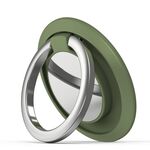 5pcs supporto per telefono cellulare con fibbia ad anello in metallo magnetico per auto (verde avocado)