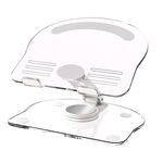 KF-Z11 Supporto per telefono cellulare per tablet PC in acrilico Telaio di supporto per telefono antiscivolo pieghevole pieghevole da tavolo (bianco)
