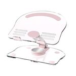 KF-Z11 Supporto per telefono cellulare in acrilico per tablet PC Telaio di supporto per telefono antiscivolo pieghevole pieghevole da tavolo (rosa)