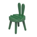 Porta cellulare da tavolo a forma di sedia a forma di cartone animato Mini porta telefono universale carino, stile: coniglio (verde)