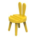 Porta cellulare da tavolo a forma di sedia a forma di cartone animato Mini porta telefono universale carino, stile: coniglio (giallo)