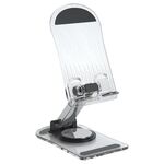 KF-Z12 Supporto per telefono da tavolo pieghevole in acrilico Supporto per tablet pigro colorato, colore: nero