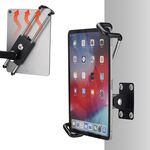 Supporto per montaggio a parete per tablet, regolazione degli angoli, supporto in lega di alluminio con blocco di sicurezza antifurto