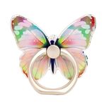 Supporto per telefono cellulare con anello multifunzionale a forma di farfalla simpatico cartone animato Supporto universale per anello per telefono girevole a 360 gradi, Stile: No. 01