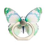 Supporto per telefono cellulare con anello multifunzionale a forma di farfalla simpatico cartone animato Supporto universale per anello per telefono girevole a 360 gradi, Stile: No. 02