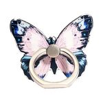 Supporto per telefono cellulare con anello multifunzionale a forma di farfalla simpatico cartone animato Supporto per anello universale girevole a 360 gradi, Stile: No. 04