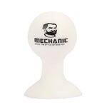 MECCANICO Supporto per ventosa piccola con sfera di polpo Mini supporto per cellulare in silicone morbido e pigro (bianco)