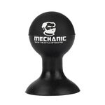 MECCANICO Supporto per ventosa piccola con sfera di polpo Mini supporto per cellulare in silicone morbido e pigro (nero)