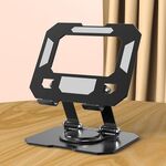 Supporto base girevole regolabile per raffreddamento in lega di alluminio per tablet (nero)