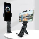 Supporto pigro per cellulare da viaggio pieghevole multifunzionale H2 Pro con rotazione a 360 gradi (nero)