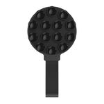 Supporto magnetico per telefono in silicone con ventosa, supporto per telefono (nero)
