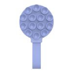 Supporto magnetico per telefono in silicone con ventosa, supporto per telefono (azzurro chiaro)