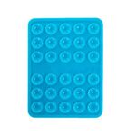 Supporto per cellulare con ventosa in silicone bifacciale, saldamente fissato (blu scuro)